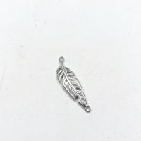 Titanium Steel Component, Leaf, polished, DIY Approx 1.5mm 