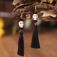 Fashion Tassel Earring, Polymer Clay, handmade, fashion jewelry & for woman 92mm 