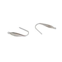 Stainless Steel Hook Earwire, 316L Stainless Steel, DIY & machine polishing, original color 