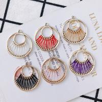 Zinc Alloy Jewelry Pendants, Round, plated, DIY 