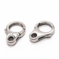 Stainless Steel Lobster Claw Clasp, 304 Stainless Steel, polished, DIY original color 