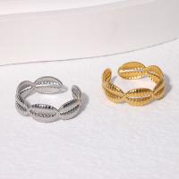 Edelstahl Fingerring, 304 Edelstahl, Vakuum-Ionen-Beschichtung, Modeschmuck & für Frau, keine, 17.4mm, verkauft von PC