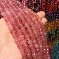 Synthetic Gemstone Beads, Round, DIY pink cm 