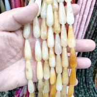 Single Gemstone Beads, Natural Stone, Teardrop, polished, DIY Approx 