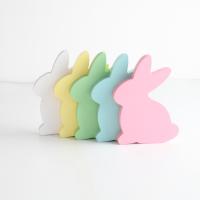 Décoration de Pâques, Fibreboard de densité moyenne, lapin, Mignon & style différent d'emballage pour le choix, plus de couleurs à choisir Vendu par PC