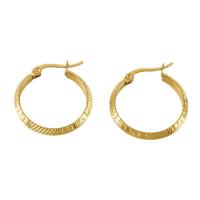 Acier titane boucle d'oreille leverback, Plaqué d'or 18K, bijoux de mode & pour femme Vendu par paire