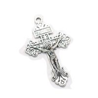 Zinc Alloy Cross Pendants, antique silver color plated, fashion jewelry & Unisex 