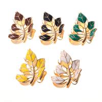 Clips de Garra, aleación de zinc, Hoja, barnizado, Estilo coreano & para mujer, más colores para la opción, 71mm, Vendido por UD