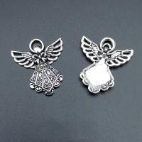 Zinc Alloy Jewelry Pendants, Angel, antique silver color plated, vintage & DIY Approx 