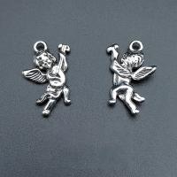 Zinc Alloy Jewelry Pendants, Angel, antique silver color plated, vintage & DIY Approx 