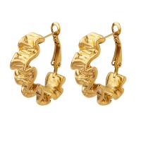 Titanium Steel Earrings, irregular, Vacuum Ion Plating, for woman 