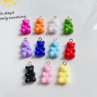 Animal Resin Pendant, Bear, break proof & cute & DIY Approx 