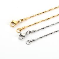 Stainless Steel Chain Necklace, 304 Stainless Steel, Vacuum Ion Plating, polished & DIY 