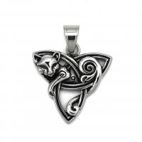 Pendentifs d'animaux en acier inoxydable , Acier inoxydable 304, Vintage & unisexe, couleur originale Vendu par PC