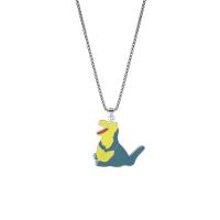 Pendentifs en titane, Acier titane, Dinosaure, Placage ionique sous vide, DIY & styles différents pour le choix, Vendu par PC