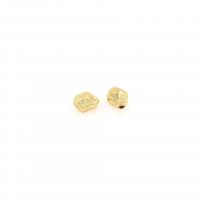 Brass Spacer Beads, irregular, 18K gold plated, DIY 