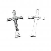 Zinc Alloy Cross Pendants, antique silver color plated, vintage & DIY Approx 