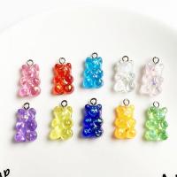 Animal Resin Pendant, Bear, break proof & cute & DIY 20mm, Approx 