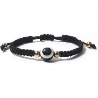 Evil Eye Jewelry Bracelet, Natural Stone, with Nylon Cord, fashion jewelry Approx 19 cm 