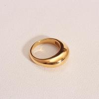 Edelstahl Fingerring, 304 Edelstahl, Vakuum-Ionen-Beschichtung, verschiedene Größen vorhanden & für Frau, keine, 8.2mm, Größe:6-8, verkauft von PC