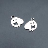 Zinc Alloy Jewelry Pendants, Ghost, antique silver color plated, vintage & DIY & hollow Approx 