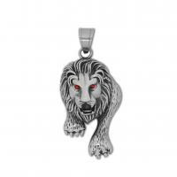 Pendentifs d'animaux en acier inoxydable , Acier inoxydable 304, lion, bijoux de mode & unisexe & avec strass, plus de couleurs à choisir Vendu par PC