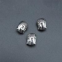 Zinklegierung Zwischenperlen, Buddha, antik silberfarben plattiert, nachhaltiges & DIY, 11x9mm, ca. 100PCs/Tasche, verkauft von Tasche