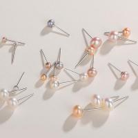 Freshwater Pearl Stud Earring & for woman 