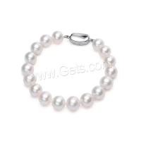 Bracelets de perles, perle d'eau douce cultivée, longueur différente pour le choix & normes différentes pour le choix & pour femme, blanc, Vendu par PC