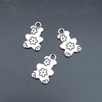 Zinc Alloy Animal Pendants, Bear, antique silver color plated, durable & break proof & DIY Approx 