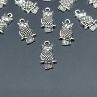 Zinc Alloy Animal Pendants, Owl, antique silver color plated, durable & break proof & DIY Approx 