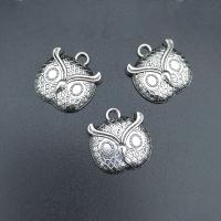 Zinc Alloy Animal Pendants, Owl, antique silver color plated, durable & break proof & DIY Approx 