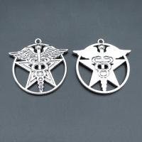 Zinc Alloy Hollow Pendants, antique silver color plated, vintage & DIY Approx 