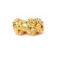 Brass Spacer Beads, Mythical Wild Animal, gold color plated, DIY Approx 2.2mm 