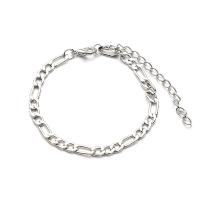 Fashion Zinc Alloy Bracelets, with 1.97inch extender chain, plated, fashion jewelry & for woman Approx 7 Inch 