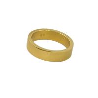 Anillo de dedo de acero Titanium de, Partículas de acero, Esférico, chapado, Joyería & diverso tamaño para la opción, dorado, tamaño:6-11, Vendido por UD