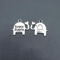 Zinc Alloy Animal Pendants, Elephant, antique silver color plated, durable & Corrosion-Resistant & DIY Approx 