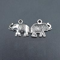 Zinc Alloy Animal Pendants, Elephant, antique silver color plated, durable & Corrosion-Resistant & DIY Approx 