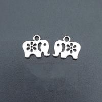 Zinc Alloy Animal Pendants, Elephant, antique silver color plated, durable & Corrosion-Resistant & DIY & hollow Approx 