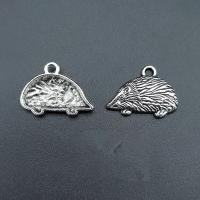 Zinc Alloy Animal Pendants, Hedgehog, antique silver color plated, durable & Corrosion-Resistant & DIY Approx 