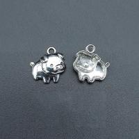 Zinc Alloy Animal Pendants, Pig, antique silver color plated, durable & Corrosion-Resistant & DIY Approx 