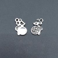 Zinc Alloy Animal Pendants, Mouse, antique silver color plated, durable & Corrosion-Resistant & DIY Approx 