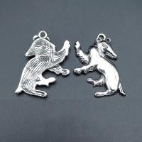 Zinc Alloy Animal Pendants, Dog, antique silver color plated, durable & Corrosion-Resistant & DIY Approx 