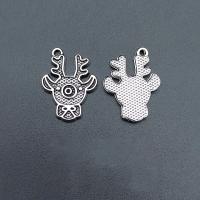 Zinc Alloy Animal Pendants, Deer, antique silver color plated, durable & Corrosion-Resistant & DIY Approx 