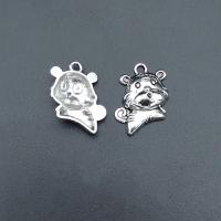 Zinc Alloy Animal Pendants, Tiger, antique silver color plated, durable & Corrosion-Resistant & DIY Approx 