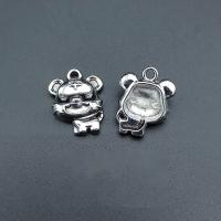 Zinc Alloy Animal Pendants, Tiger, antique silver color plated, durable & Corrosion-Resistant & DIY Approx 