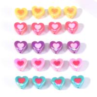 Printing Acrylic Beads, Heart, DIY, Random Color 