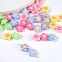 メッキ　アクリル ビーズ, アクリル, 花形, DIY, 無色 穴:約 3mm, 10パソコン/バッグ, 売り手 バッグ