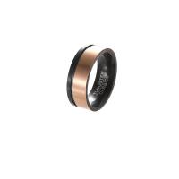 Anillo de dedo de acero Titanium de, Partículas de acero, chapado, Joyería & diverso tamaño para la opción & para hombre, Vendido por UD