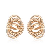 Iron Drop Earring, Geometrical Pattern, plated, fashion jewelry & for woman & hollow 